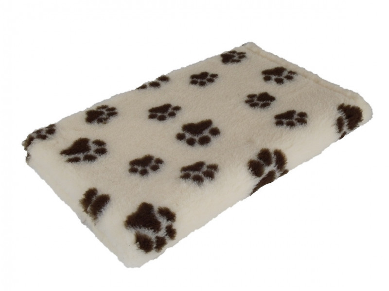 Camon Vet Beddings Premium 80x50 cmBeige m. kl. braunen Pfoten