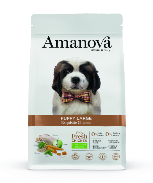 Amanova Puppy - Large Exquisite Chicken Low Grain - Huhn, 12kg