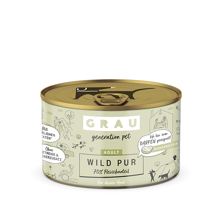 Grau Grau Dog NF Wild Pur 200g