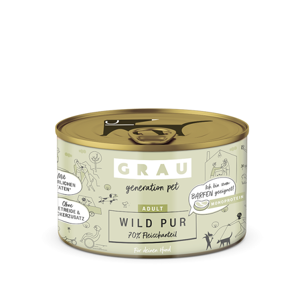 Grau Grau Dog NF Wild Pur