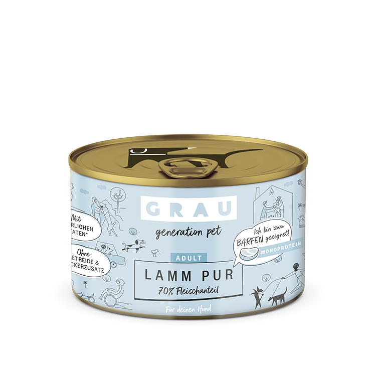 Grau Grau Dog NF Lamm Pur 200g