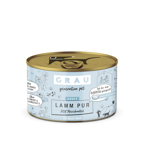 Grau Grau Dog NF Lamm Pur