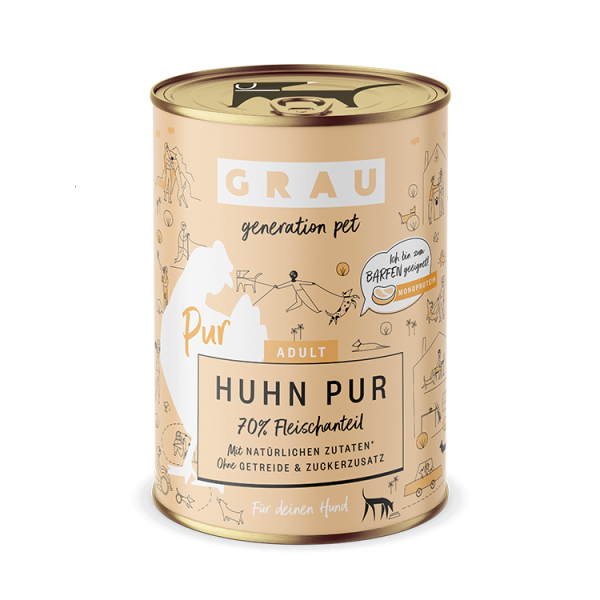 Grau Grau Dog NF Huhn Pur 400g