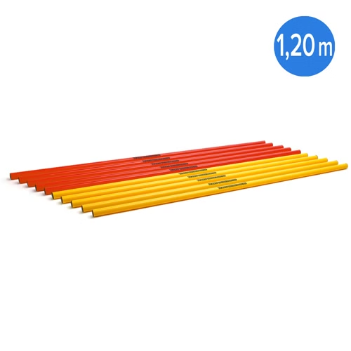 Germanns Trio Hürdenstangen (Slalomstangen)120cm gelb