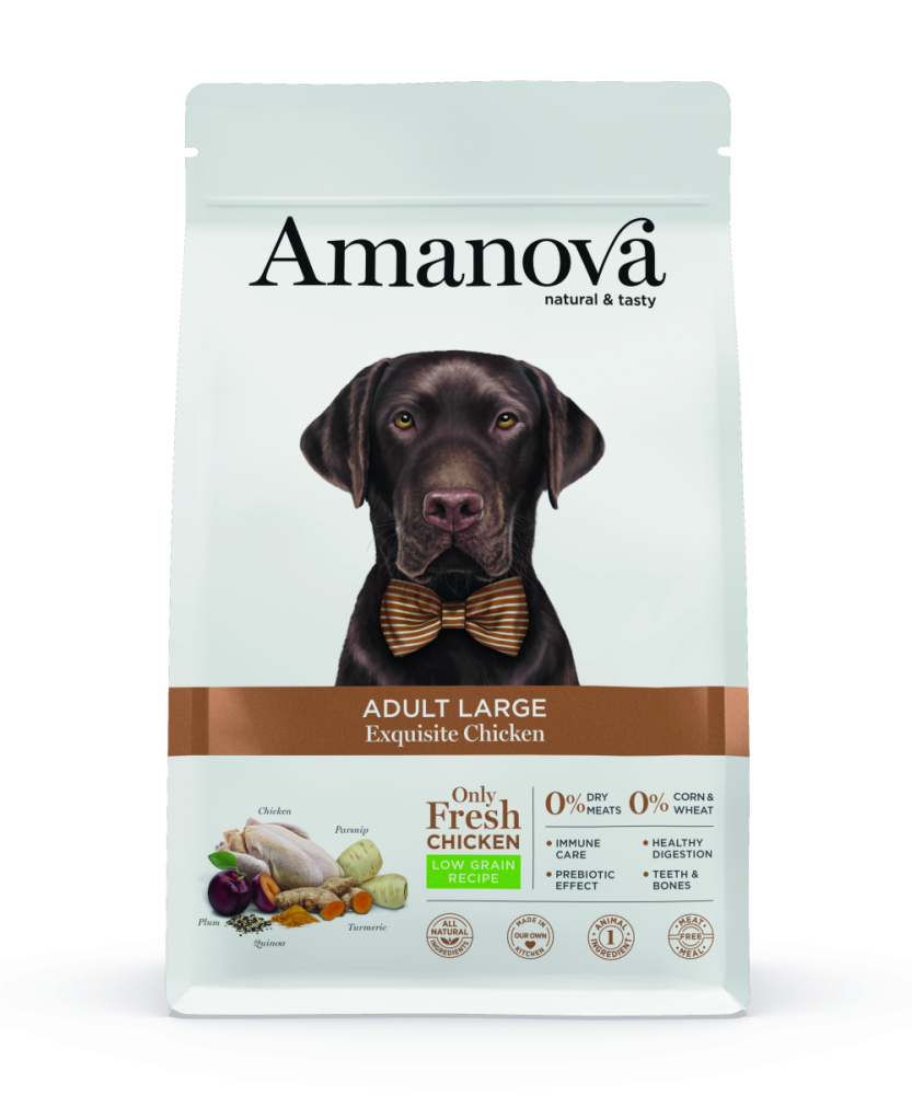 Amanova Canine Adult Large - Exquisite Chicken Low Grain - Huhn, 12kg
