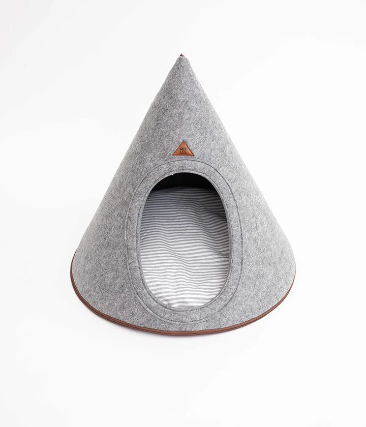 PET&CO Tonto - Luxury Dog and Cat Tipi Felt Gray