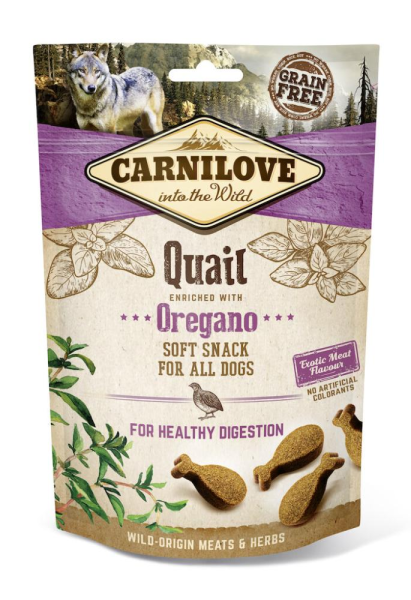 Carnilove Soft Snack Wachtel Oregano 200g