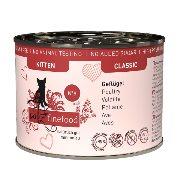 catz finefood Kitten No.03 Geflügel 200g