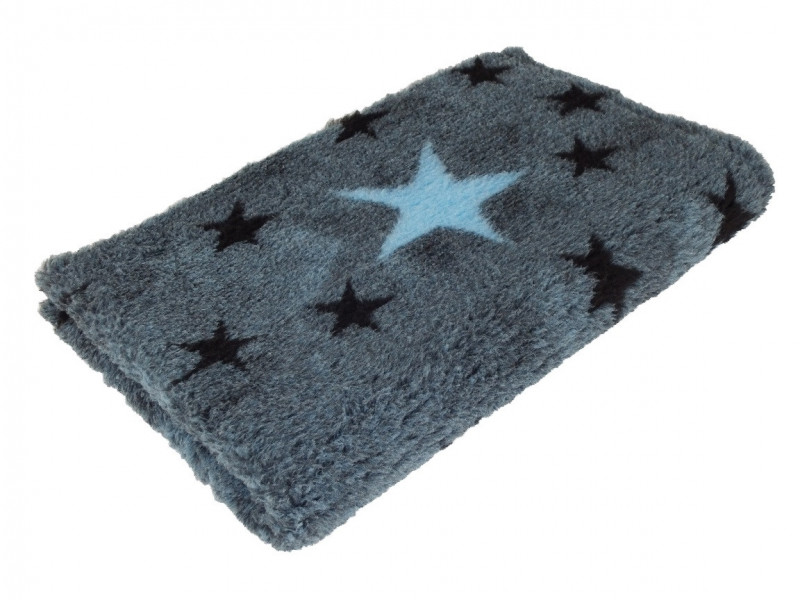 Hof Sonnenschein Vet Beddings Premium 80x50 cm Blau m. gr. beigem Stern