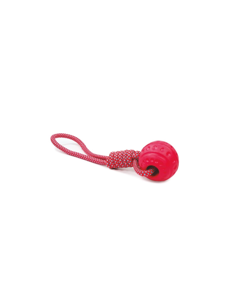 Record Schwimmender Ball EVA mit Seil ø 7.5cm/ 25cm, rot