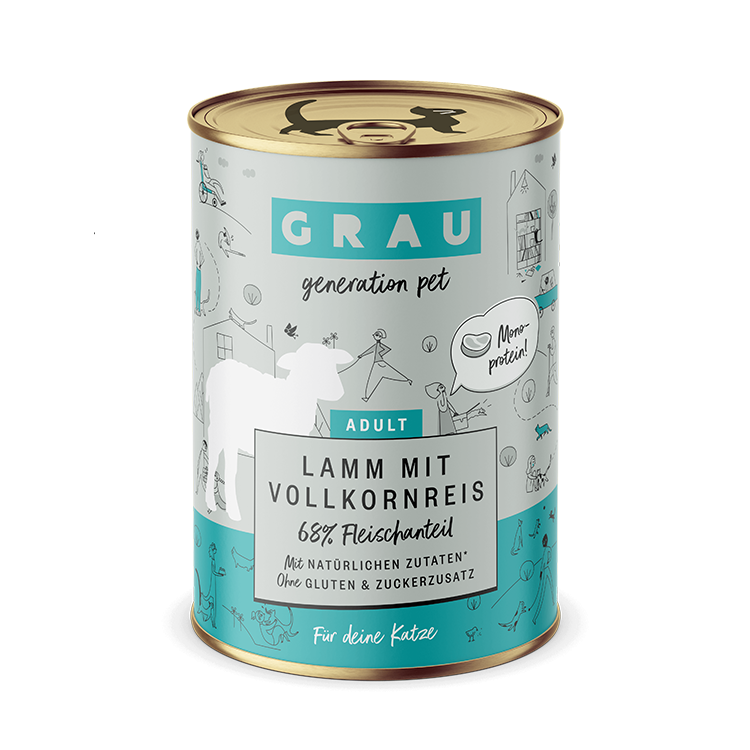Grau Grau Dog NF Lamm mit Vollkornreis 400g