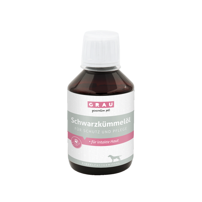 Grau Dog BARF Schwarzkümmelöl gepresst 250ml