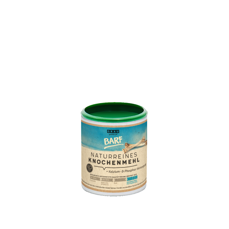 Grau Dog Erg.Futt. Health Naturreines Kn.Mehl 175g