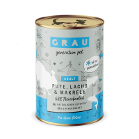 Grau Adult Cat Pute, Lachs & Makrele