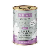 Grau Adult Cat Huhn & Putenherzen