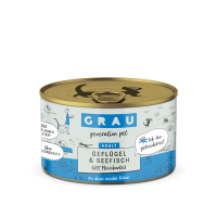 Grau Adult Cat Geflügel & Seefisch