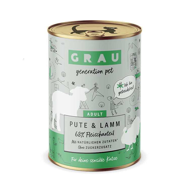 Grau Adult Cat Pute & Lamm 400g