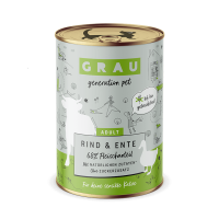 Grau Adult Cat Rind & Ente