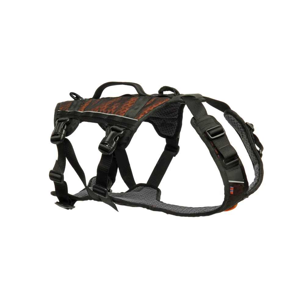 Non-Stop Rock harness long, black/orange, XL