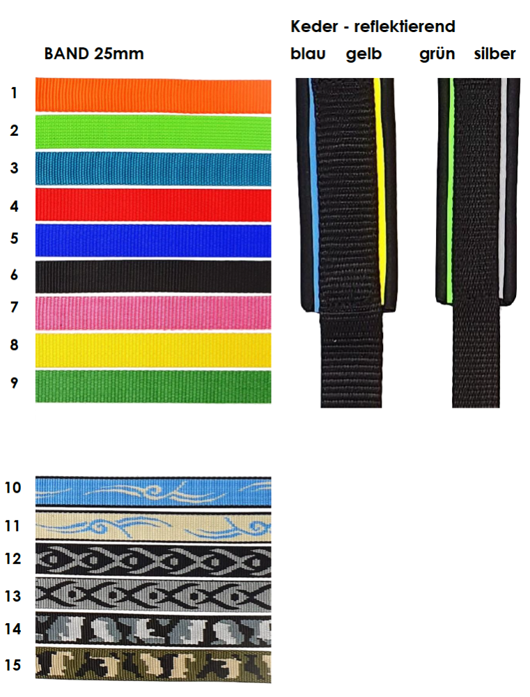 ZAMPA Trail-Outdoorgeschirr 25mm (L)