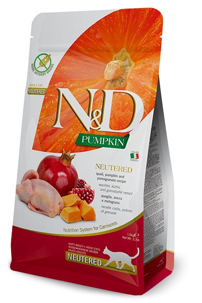 Farmina N&D Feline Pumpkin Neutered Wachtel 1.5kg