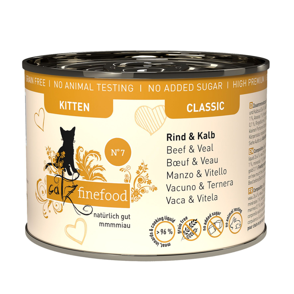 catz finefood Kitten N.07 Rind&Kalb 200g