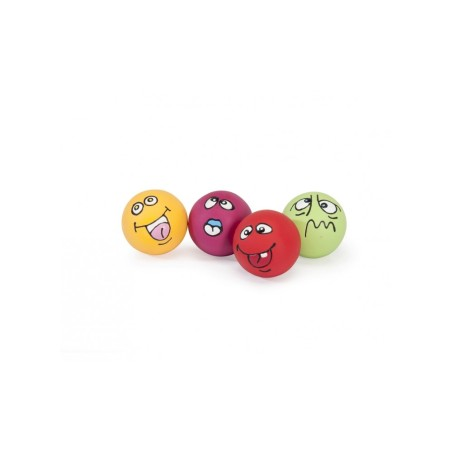 Camon Latex-Ball mit Squeaker Emotionen Gesichtli