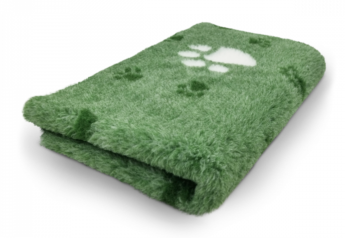 Hof Sonnenschein Vet Beddings Premium 100 x 80 cm Grün m. gr.beiger Pfote