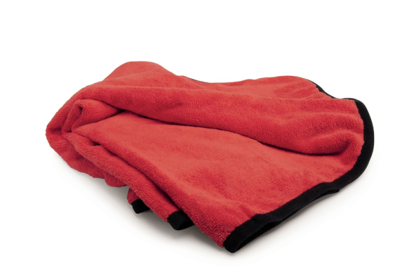 Camon Mikrofasertuch rot und hellblau, 60x120cm