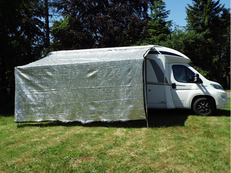 Hof Sonnenschein Aluminium Schattennetz 5x8m, 90% Reflektionsrate