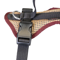 Grossenbacher Hundegeschirr Vary, beige/bordeaux rot, S