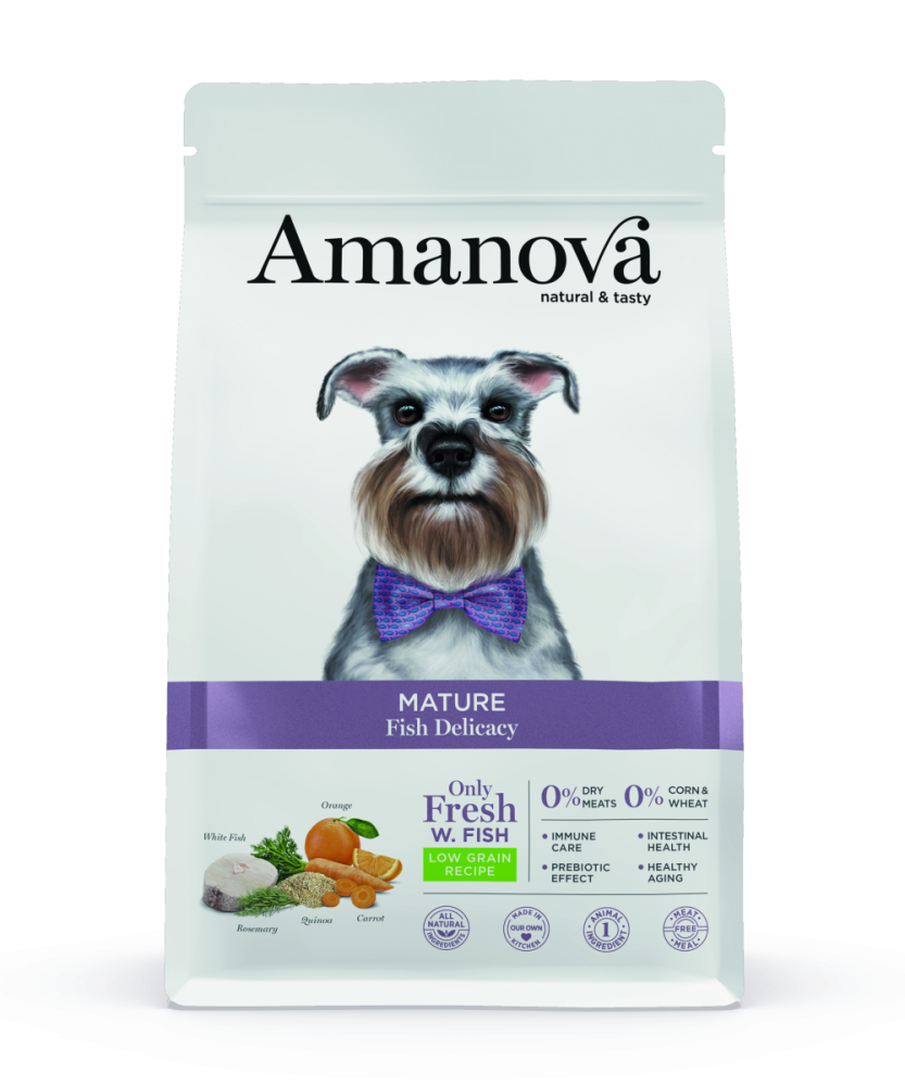 Amanova Canine Mature - Fish Delicacy Low Grain - Weisser Fisch, 2kg