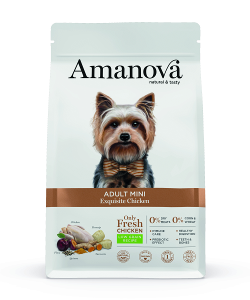 Amanova Canine Adult Mini - Exquisite Chicken Low Grain - Huhn, 2kg