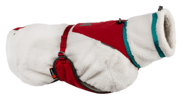 Non-Stop Trekking fleece jacket, grey/wine/teal,