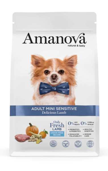 Amanova canine adult mini sensitive - delicious lamb grain free - lamm