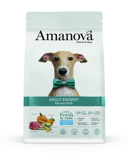 Amanova canine adult exigent - iberian pork grain free - iberisches schwein
