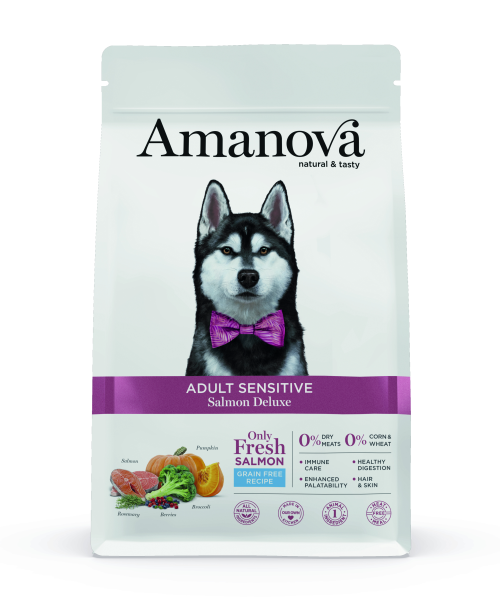 Amanova canine adult sensitive - salmon deluxe grain free - lachs