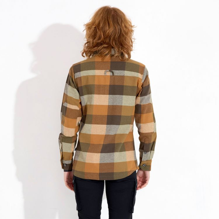 ARRAK Flanellhemd isoliert Forest beige Lady Gr.M