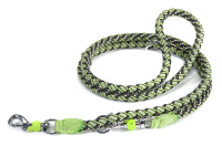 Camon Geflochtene Abrichteleine - Reflektierend - rot/Hellblau - m