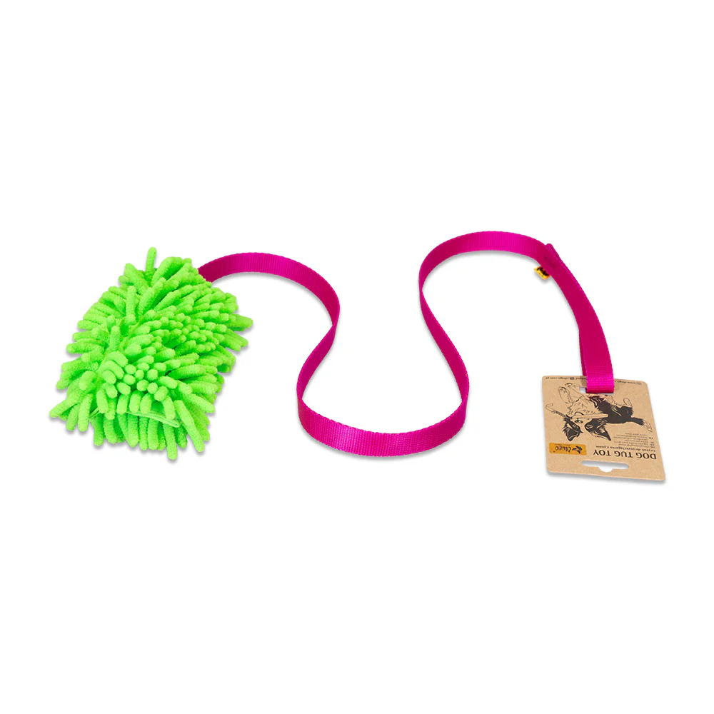 dingo Mop Boudin lang grün/pink, Spielzeug mit Zotteln 130cm