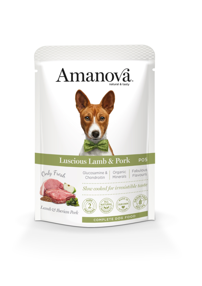 Amanova Canine Adult - Luscious Lamb & Pork Grain Free P05 , 100g