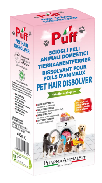 PharmaAnimals Puff Tierhaarentferner für in die Waschmaschine 400g