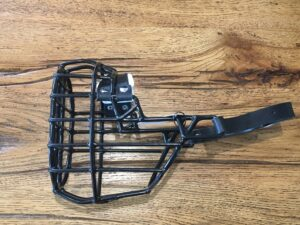 Chopo Maulkorb Boxer Rüde, schwarz, Länge: 9 cm  Breite: 12.5 cm  Umfang: 42 cm