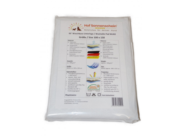 Hof Sonnenschein Wasserdichte Unterlage 100 x 150 cm
