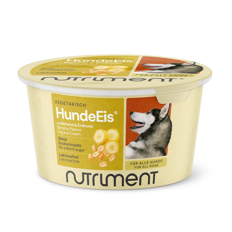 Nutriment Hundeglace Peanut Banana im Becher 90ml