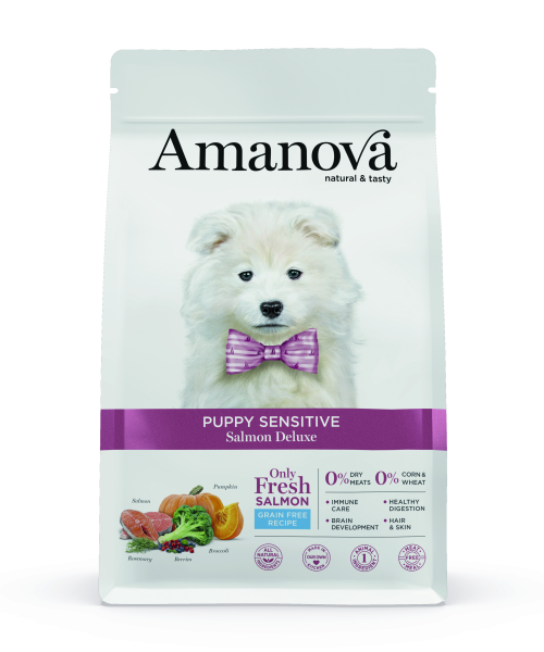 Amanova Puppy Sensitive - Salmon Deluxe Grain Free, 2kg