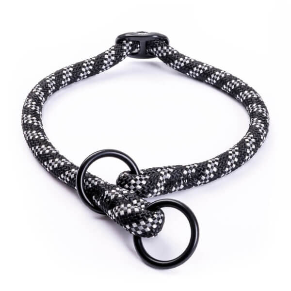 Freezack Zugstop Halsband Rope reflektierend schwarz
