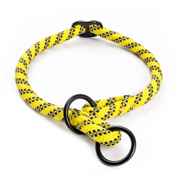 Freezack Zugstop Halsband Rope reflektierend gelb Gr.M