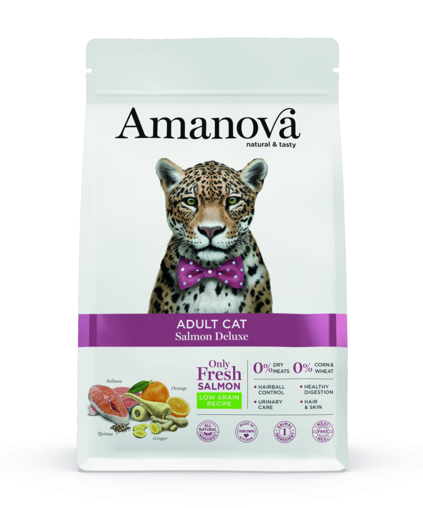 Amanova Feline Adult - Salmon Deluxe Low Grain, 6kg