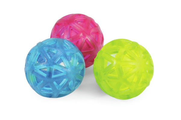 Camon Tennis-Ball mit TPR-Hülle, gelb, pink oder blau 8cm